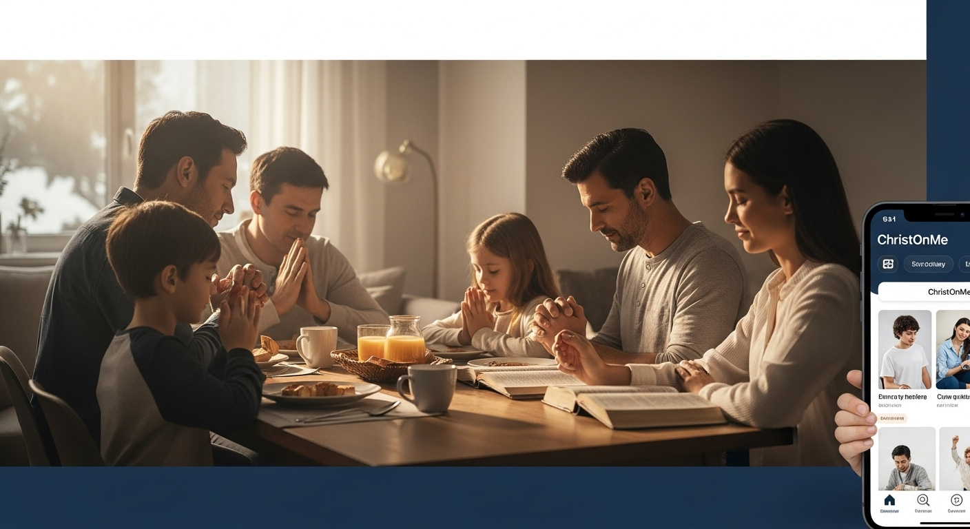 ChristOnMe app and family devotional preview